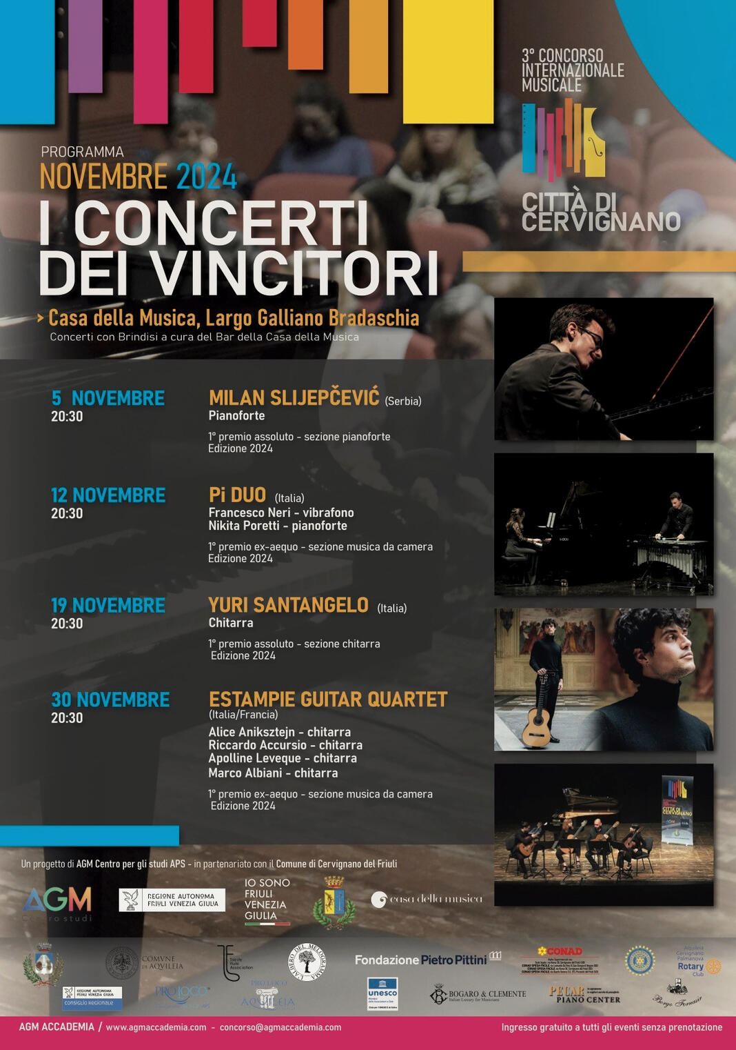Recital solistico I Concerti dei vincitori 05 novembre 2024 Cervignano del Friuli, Italia R. Schumann C. Debussy H. Villa-Lobos S. Prokofievㅤㅤㅤㅤㅤㅤㅤㅤㅤㅤ